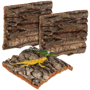 Lot de 4 écorces de liège pour terrarium